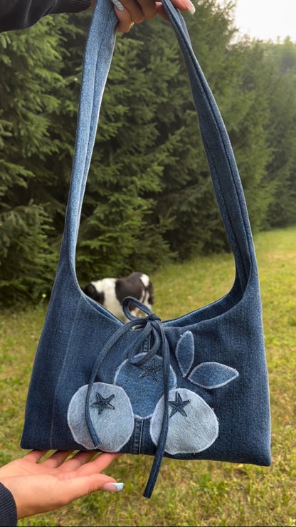 Blueberry Reworked Handbag