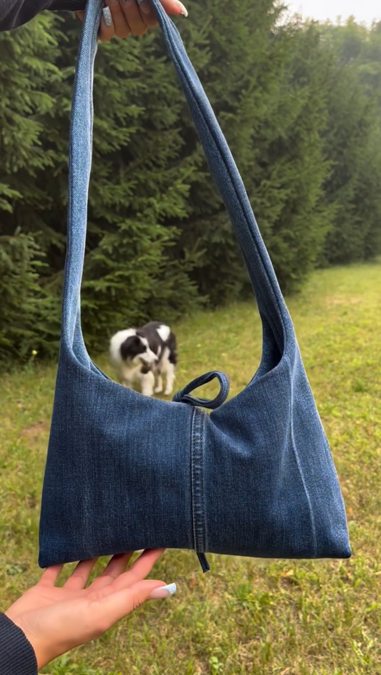 Blueberry Reworked Handbag